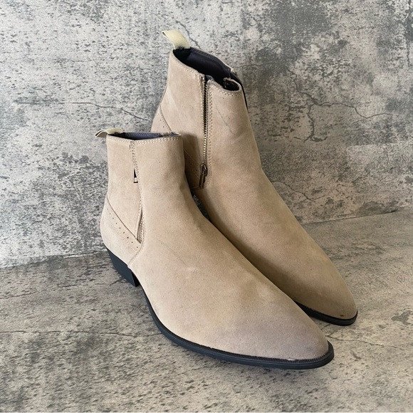 ASOS Suede Chelsea boots Sz 11 - Picture 5 of 5